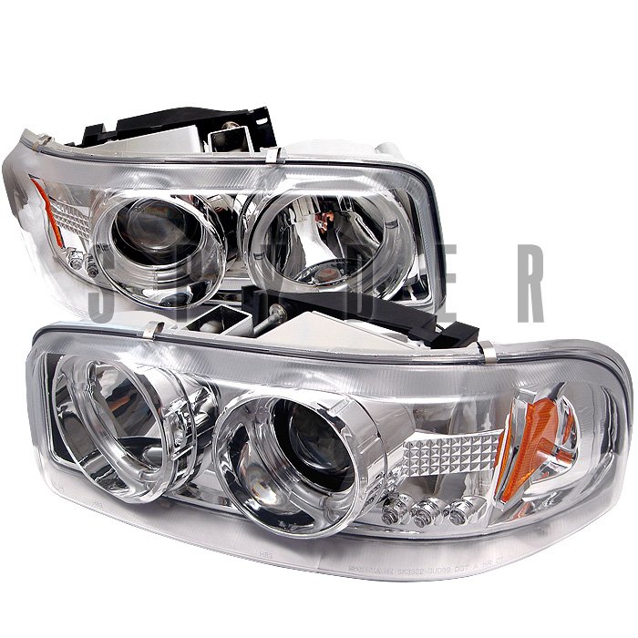 Spyder Chrome Projector HeadLights GMC GMC Yukon Denali Yukon Xl 00-06