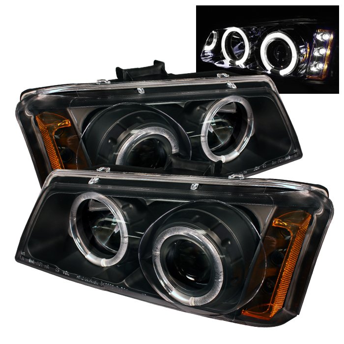 Spyder Halo Black Projector HeadLights Chevrolet Silverado 1500 2500 3500 03-06