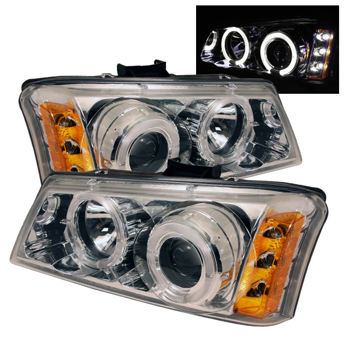 Spyder Halo Chrome Projector HeadLights Chevrolet Silverado 1500 2500 3500 03-06