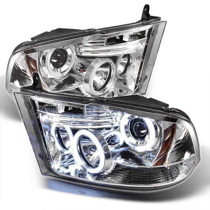 Spyder CCFL LED Chrome Projector HeadLights Dodge Ram 1500 09-10