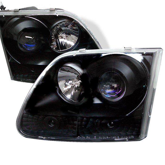 Spyder Halo Black Projector HeadLights Ford F150 97-03 Expedition 97-02