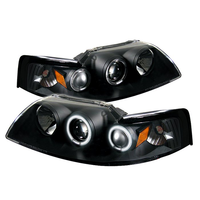 Spyder CCFL Black Projector HeadLights Ford Mustang 99-04