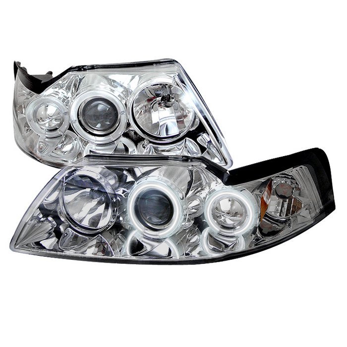 Spyder CCFL Chrome Projector HeadLights Ford Mustang 99-04