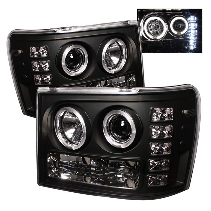 Spyder Halo Black Projector HeadLights GMC Sierra 1500 2500 3500 07-09 GMC Sierra Denali 08-09