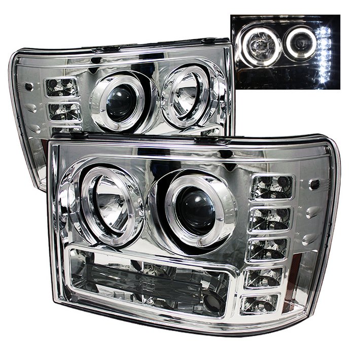 Spyder Halo Chrome Projector HeadLights GMC Sierra 1500 2500 3500 07-09 GMC Sierra Denali 08-09