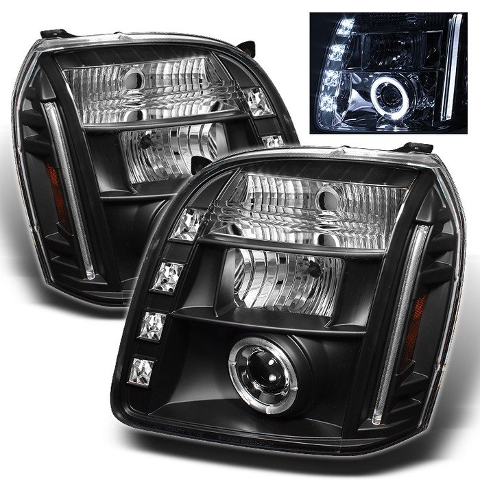 Spyder Halo Black Projector HeadLights GMC Yukon Yukon Xl 07-09