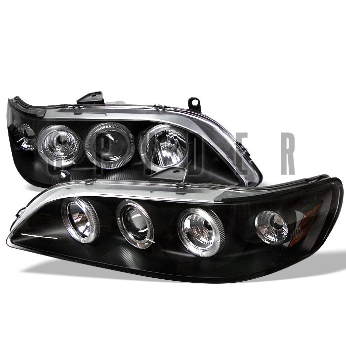 Spyder Halo Black Projector HeadLights Honda Accord 98-02