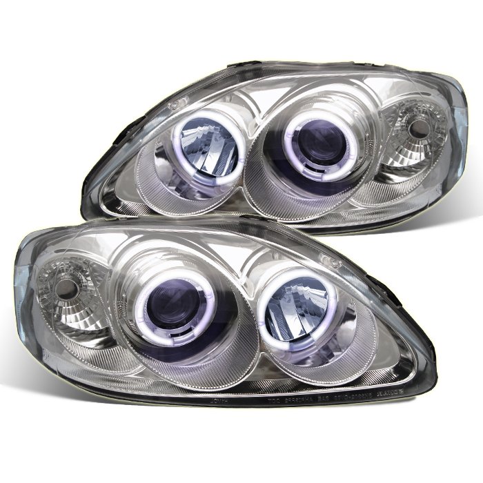 Spyder Halo Chrome Projector HeadLights Honda Civic 99-00