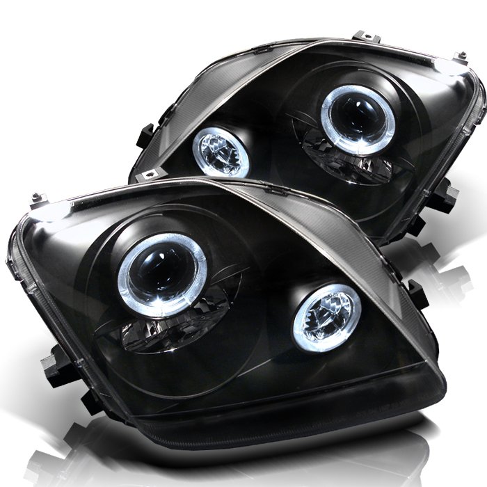 Spyder Halo Black Projector HeadLights Honda Prelude 97-01