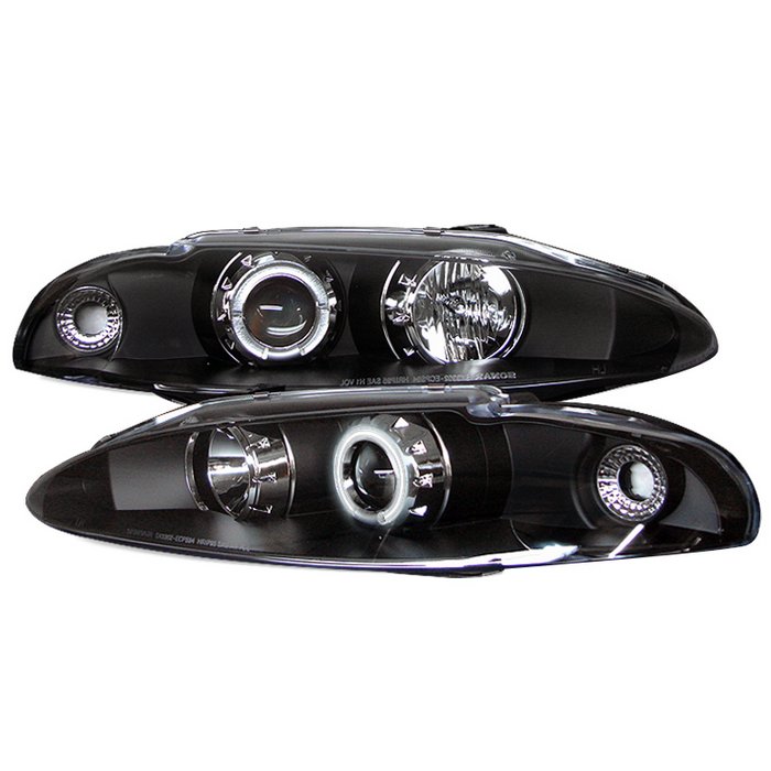 Spyder CCFL Black Projector HeadLights Mitsubishi Eclipse 95-96