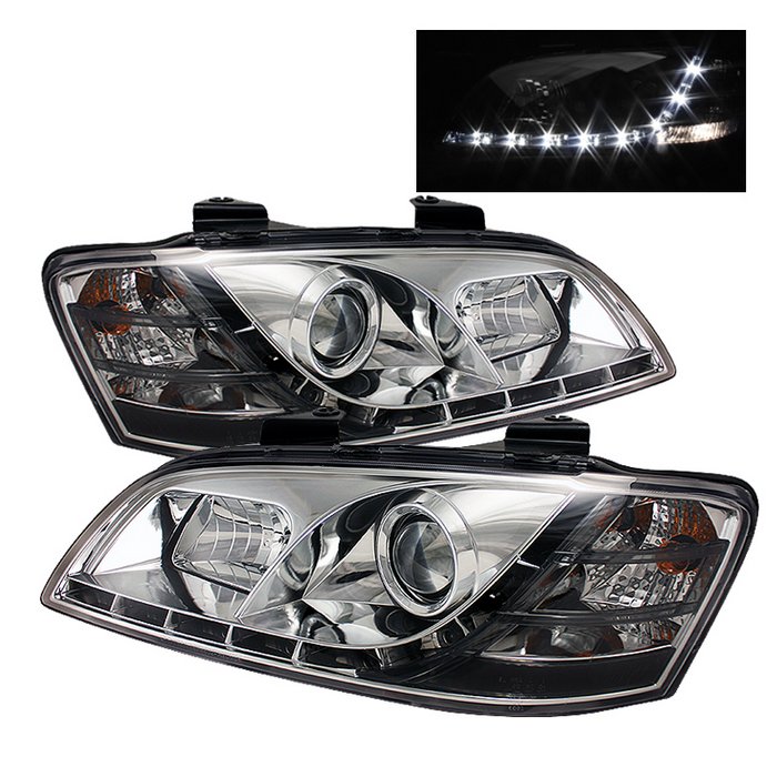 Spyder DRL LED Chrome Projector HeadLights Pontiac G8 08-09