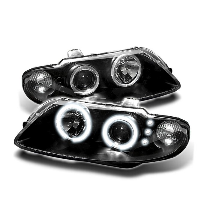 Spyder Halo LED Black Projector HeadLights Pontiac GTO 04-06