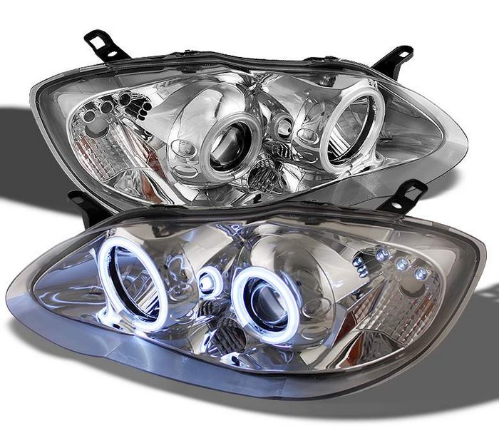 Spyder CCFL Chrome Projector HeadLights Toyota Corolla 03-08