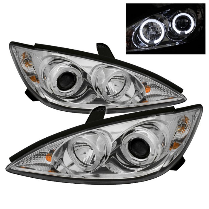 Spyder Halo Chrome Projector HeadLights Toyota Camry 02-06