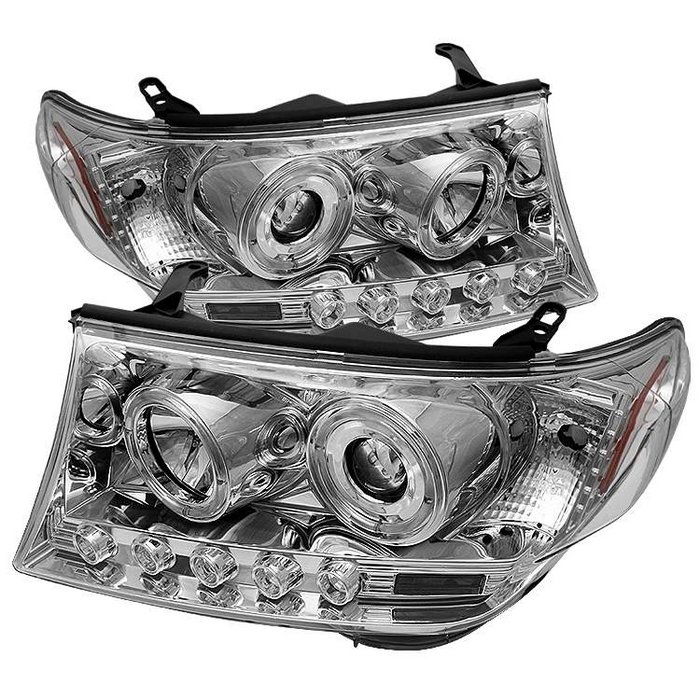 Spyder Halo Chrome Projector HeadLights Toyota Land Cruiser 08-09