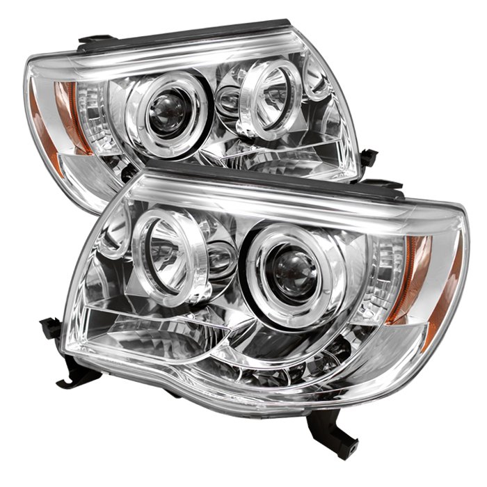 Spyder Halo LED Chrome Projector HeadLights Toyota Tacoma 05-08