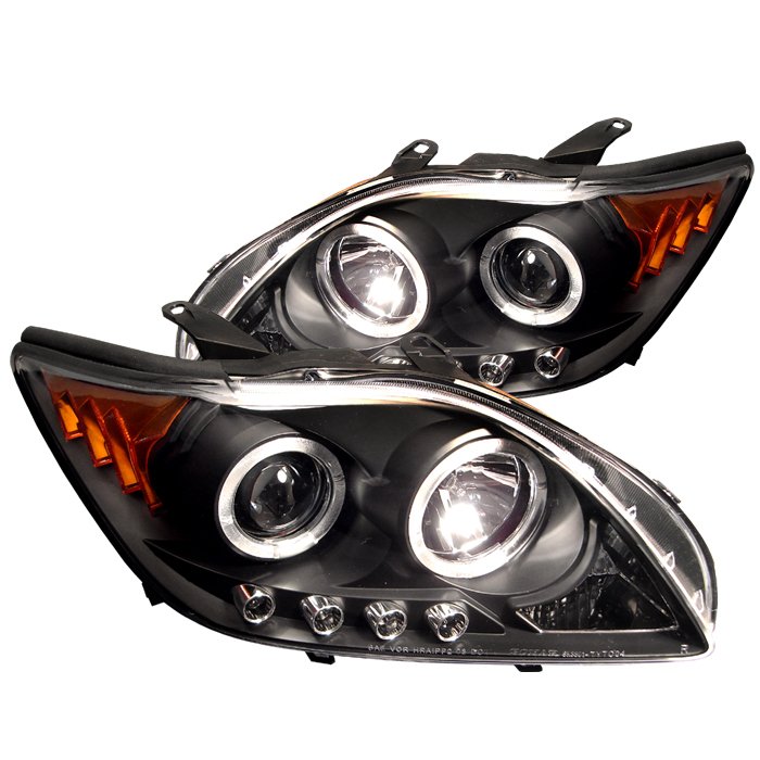 Spyder Halo LED Black Projector HeadLights Scion Tc 05-10