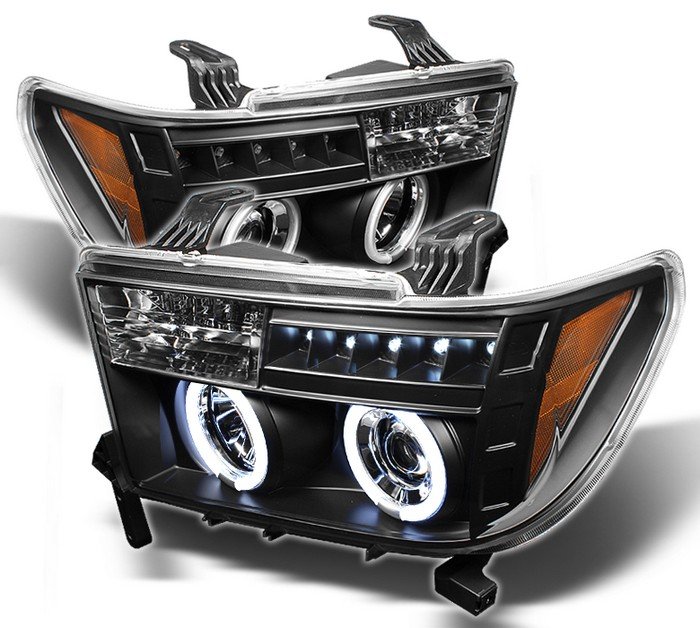 Spyder CCFL Black Projector HeadLights Toyota Tundra 07-09