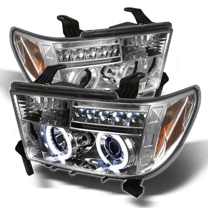 Spyder CCFL Chrome Projector HeadLights Toyota Tundra 07-09