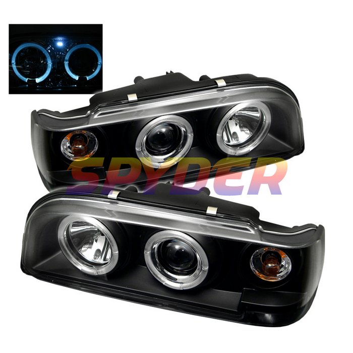 Spyder Halo Black Projector HeadLights Volvo 850 93-97