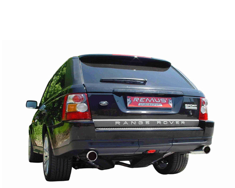 REMUS Round Turbo Design Dual Tip Rear Muffler Land Rover - Range Rover Sport 2.7L TD 05+