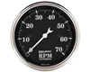 Autometer Old Tyme Black 3 1/8 Tachometer 7000 RPM