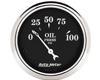 Autometer Old Tyme Black 2 1/16 Oil Pressure Gauge