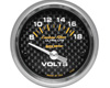 Autometer Carbon Fiber 2 5/8 Voltmeter Gauge