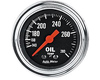 Autometer Traditional Chrome 2 1/16 Oil Temperature Gauge