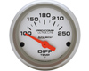 Autometer Ultra Lite 2 1/16 Differential Temperature Gauge