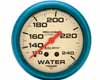 Autometer Ultra Nite 2 5/8 Water Temperature 120-240 Gauge