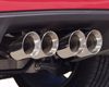 B&B Bullet Exhaust w PRT Center Quad 4inch Round Tips Chevrolet Corvette C6 05-08