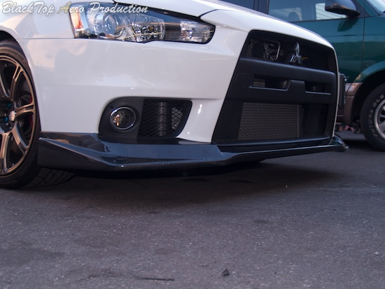 Blacktop Aero Carbon Fiber Front Lip Spoiler Mitsubishi Evo X