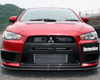 ChargeSpeed Carbon Front License Plate Garnish Cowl Mitsubishi EVO X 08-12
