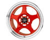Drag DR-23 15X6.5  4x100  40mm Red Machined Lip