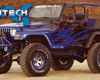 Fabtech 6in Long Arm System with Front 2.5 Coilovers Jeep Wrangler TJ 03-06