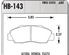 Hawk HP Plus Front Brake Pads Acura NSX 91-05