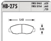 Hawk HP Plus Front Brake Pads Acura CL 2.3L 4cyl 97-99