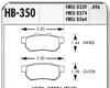 Hawk HP Plus Rear Brake Pads Acura Integra 90-01