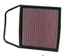 K&N Flat Panel Replacement Air Filter BMW 335i 3.0L 06-07
