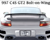 GT2 Style Bolt On Rear Wing Porsche 997 05-08