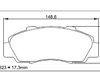 Pagid RS 14 Black Front Brake Pads Acura NSX 90-05