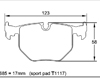 Pagid RS 15 Grey Rear Brake Pads BMW X5 4.4 00-06