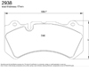 Pagid RS 19 Yellow Front Brake Pads Mercedes-Benz CLK 63 AMG Black Series 08-09