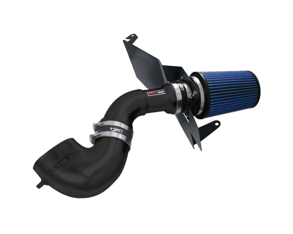 Injen Power Flow Air Intake System Wrinkle Black Ford Mustang GT 4.6L 07-09