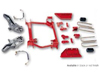 Rancho Suspension System without Air Ride 4in-3in Lift Red Finish Ford F-250 5.4L 97-04