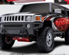Rancho Suspension System 4in- 3in Lift Black Finish Hummer H3 05-07