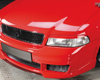 Rieger New Design Carbon Look Center Splitter for Front Bumper Audi A4 B5 95-01