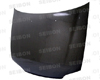 Seibon Carbon Fiber OEM-Style Hood Honda Civic 4dr 92-95