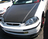 Seibon Front Carbon Fiber SP-Style Lip Spoiler Honda Civic 96-98